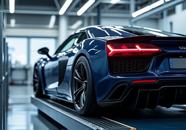 シャシダイナモの稼働風景